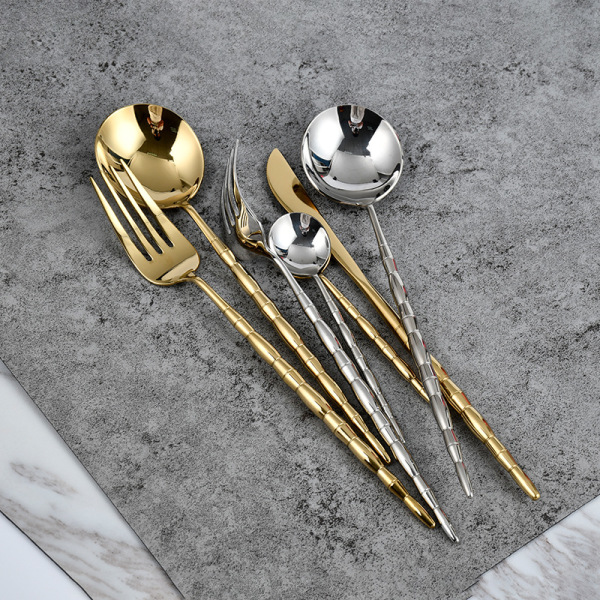304 tableware with bamboo handle 16