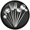 Brushed matte 304 knife and fork 12