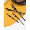 black stainless steel cutlery 60